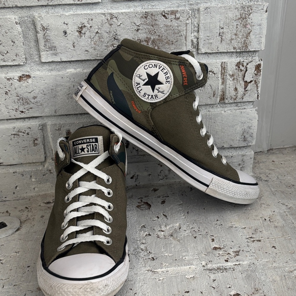 Converse Green Camouflage High-Tops Mens